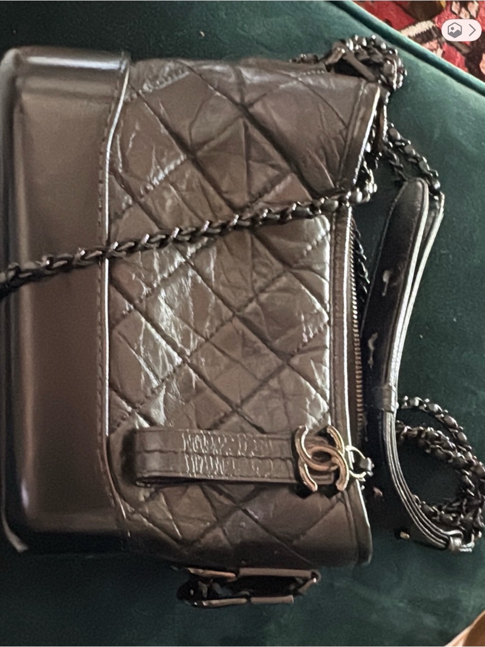 CHANEL Ages Calfskin Small Gabrielle Hobo in So Black - Picture 5 of 13